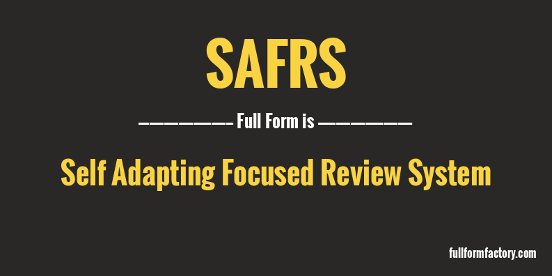 safrs-full-form