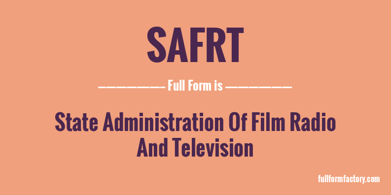 safrt-full-form