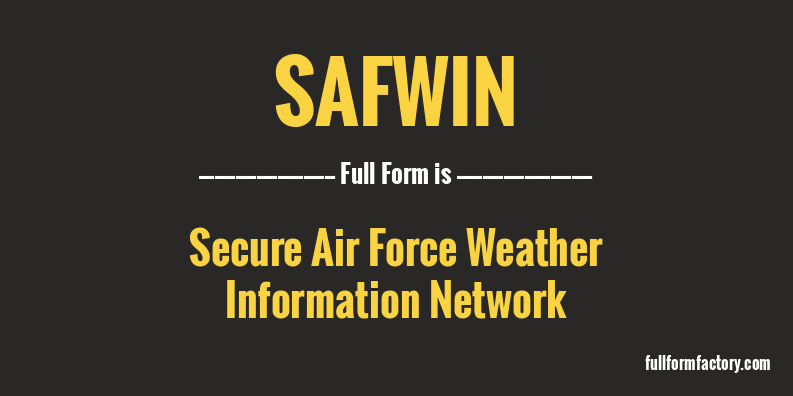 safwin-full-form
