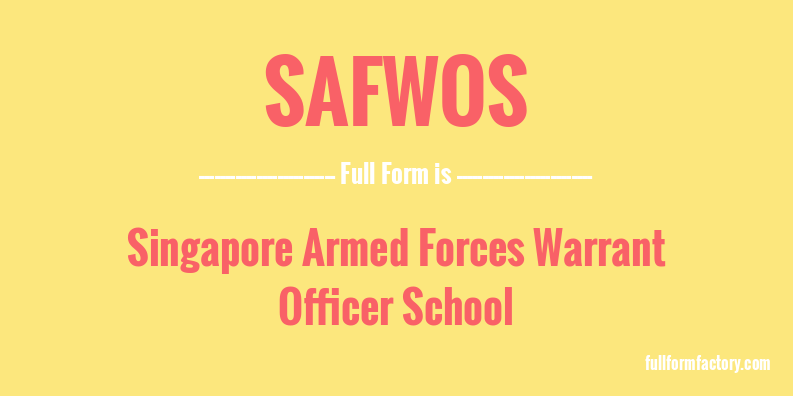 safwos-full-form