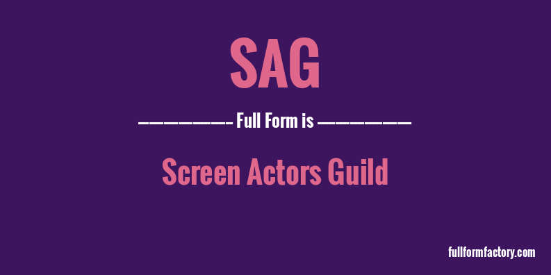 sag-full-form