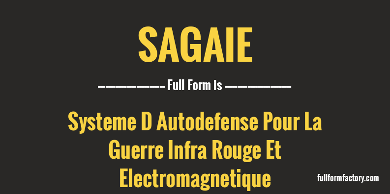 sagaie-full-form