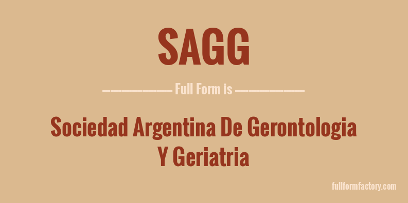 sagg-full-form