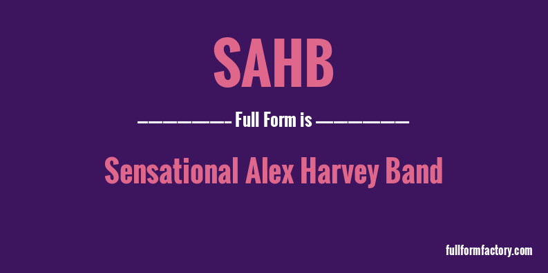 sahb-full-form