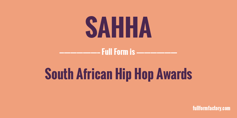 sahha-full-form