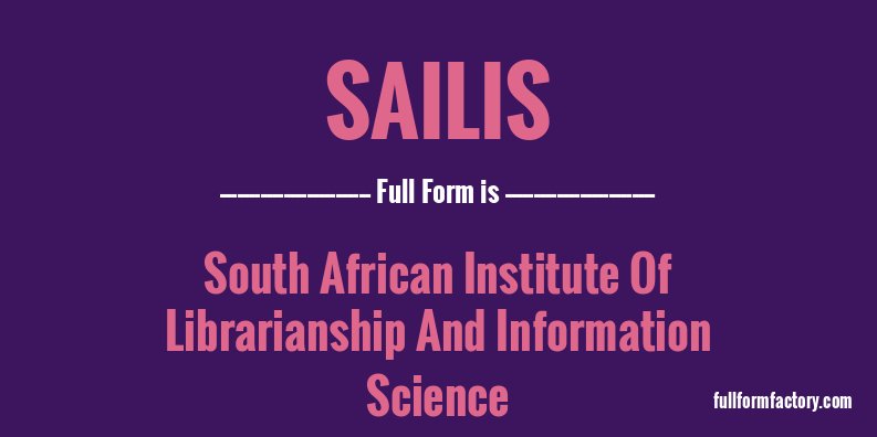 sailis-full-form