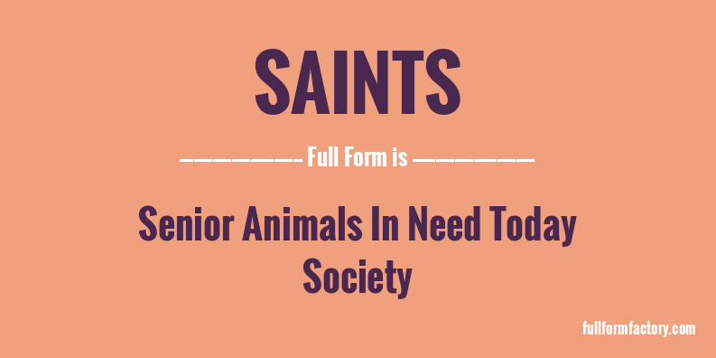 saints-full-form
