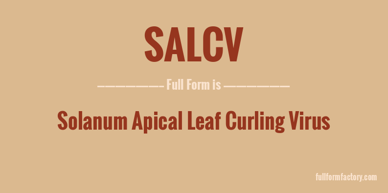 salcv-full-form
