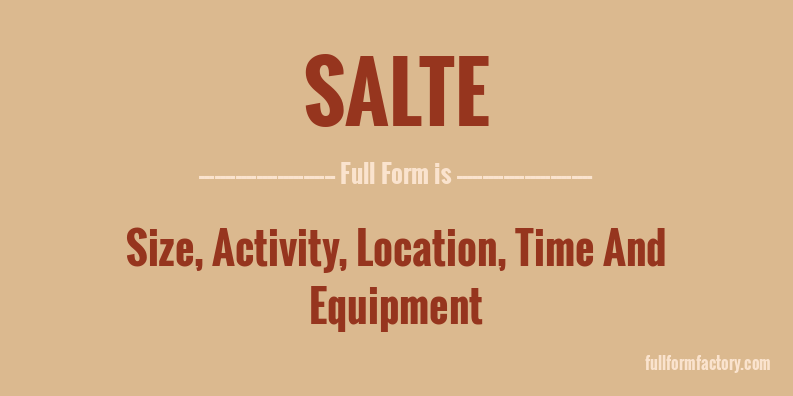 salte-full-form