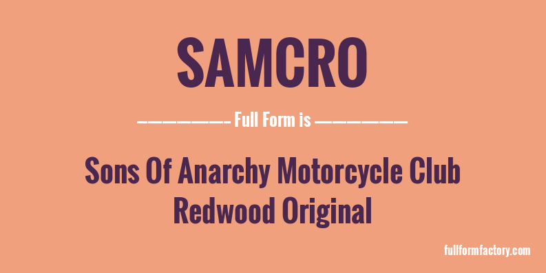 samcro-full-form