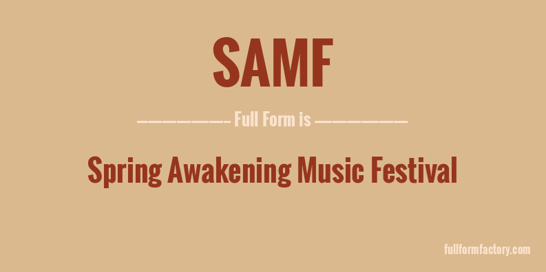 samf-full-form