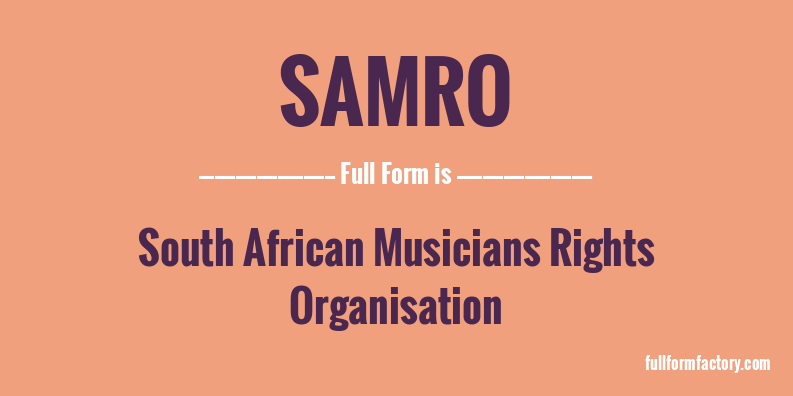 samro-full-form
