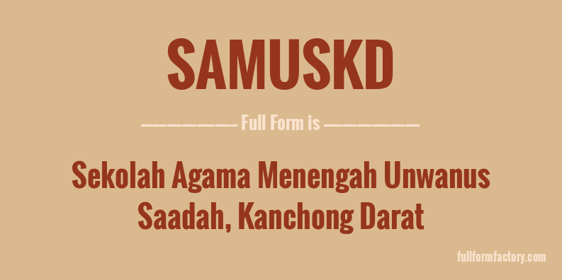 samuskd-full-form
