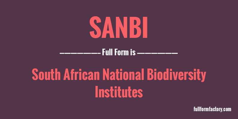 sanbi-full-form