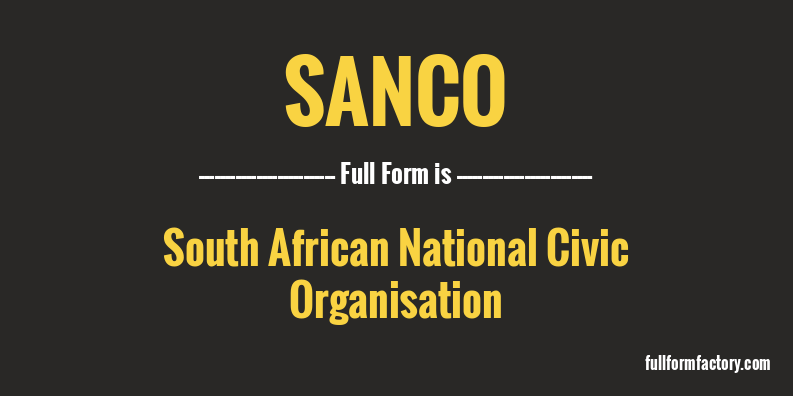 sanco-full-form