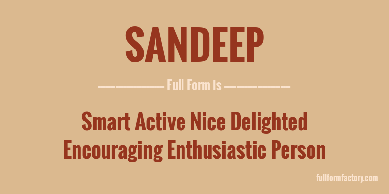 sandeep-full-form