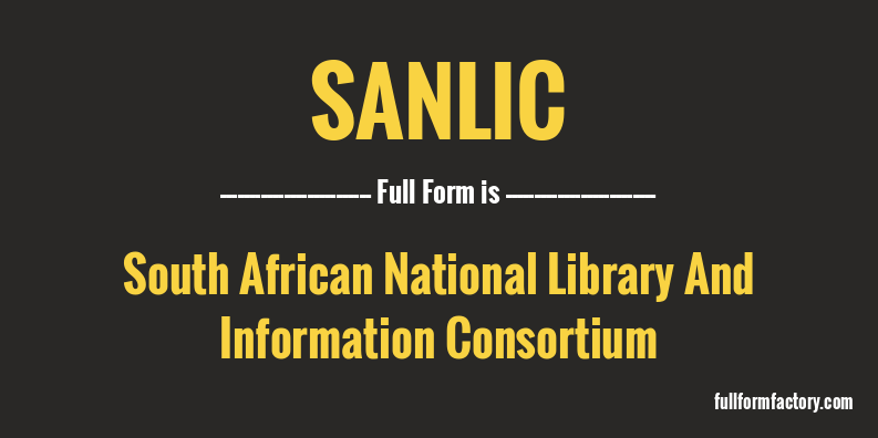 sanlic-full-form