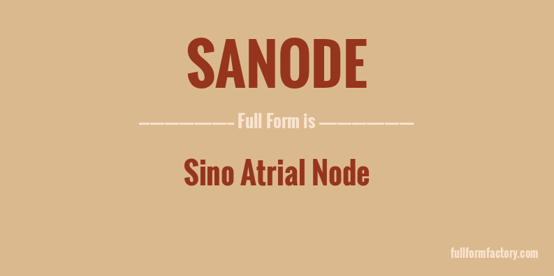sanode-full-form