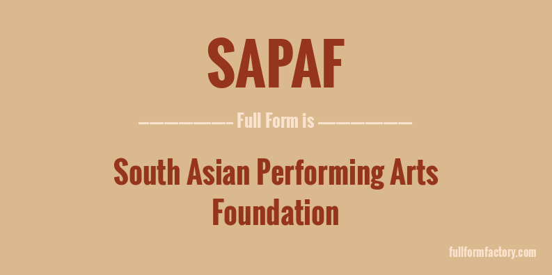 sapaf-full-form