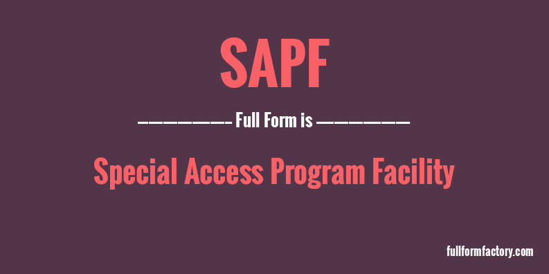 sapf-full-form
