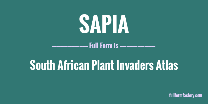 sapia-full-form