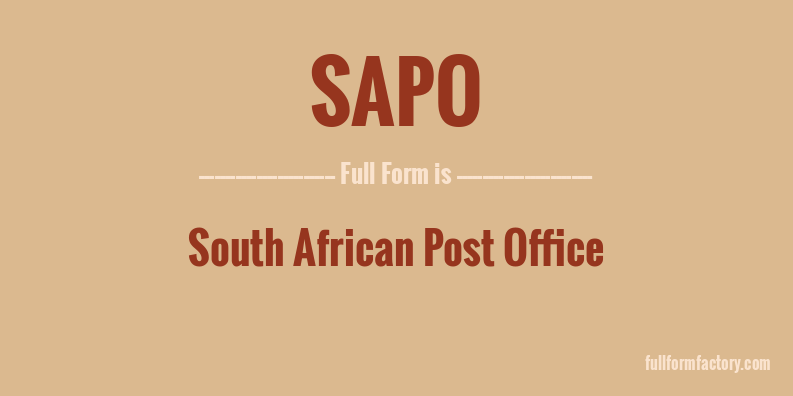 sapo-full-form