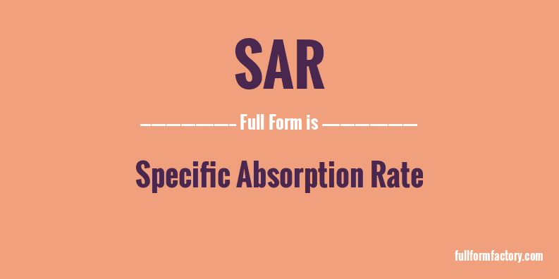 sar-full-form