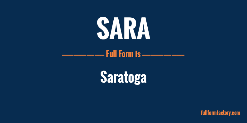 sara-full-form