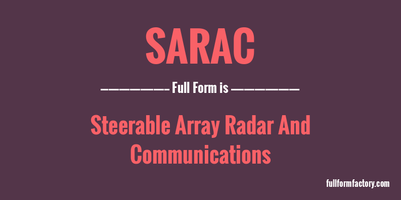 sarac-full-form