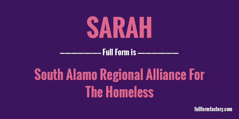 sarah-full-form