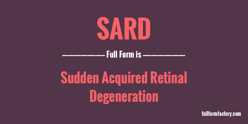 sard-full-form
