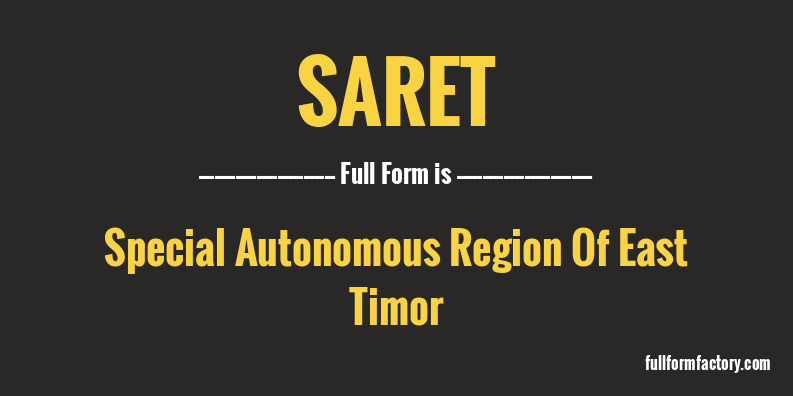 saret-full-form