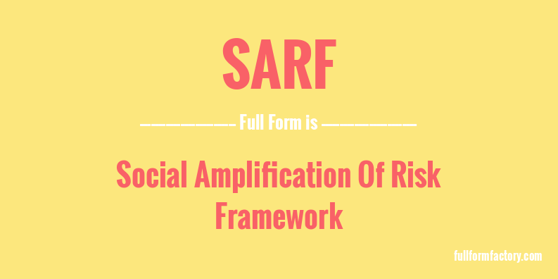 sarf-full-form