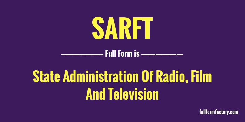 sarft-full-form