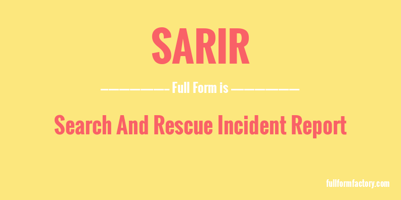 sarir-full-form