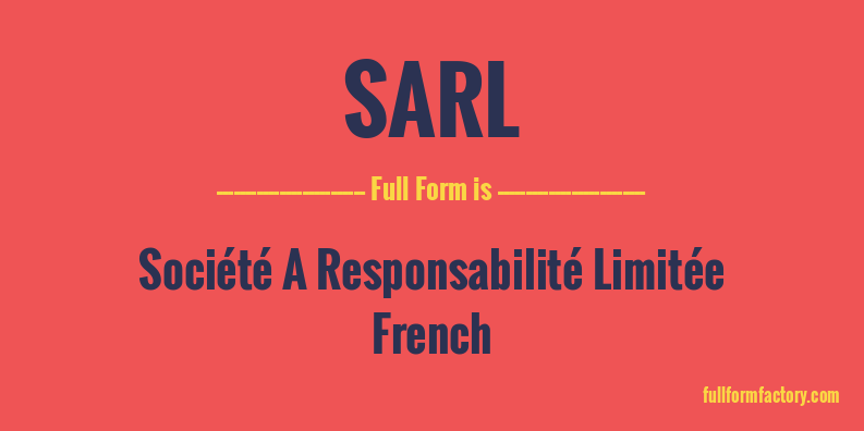 sarl-full-form