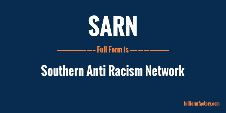 sarn-full-form