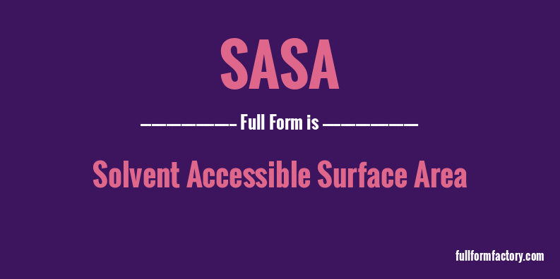 sasa-full-form