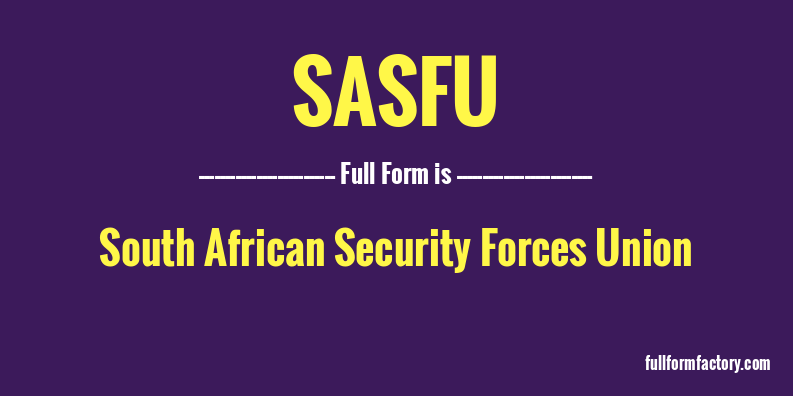 sasfu-full-form