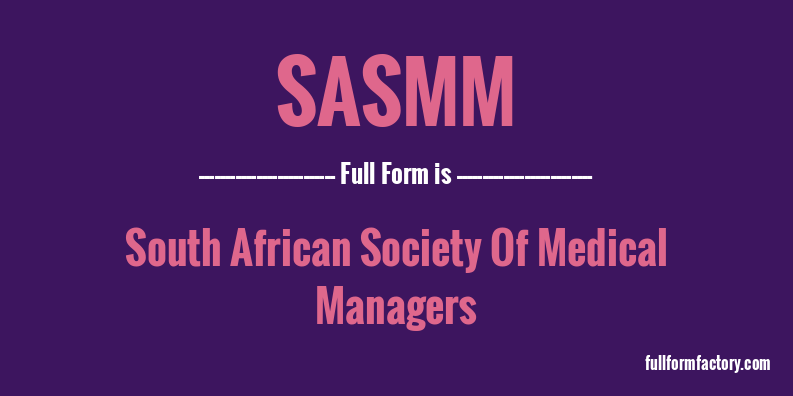 sasmm-full-form