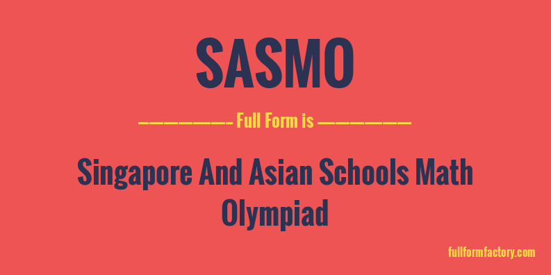 sasmo-full-form