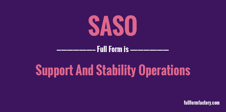 saso-full-form