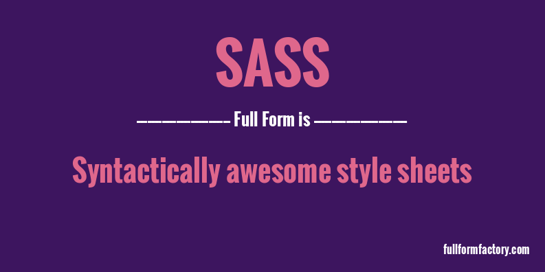 sass-full-form