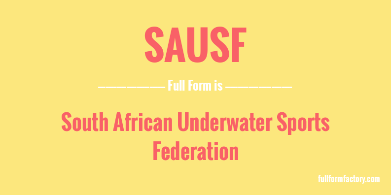 sausf-full-form