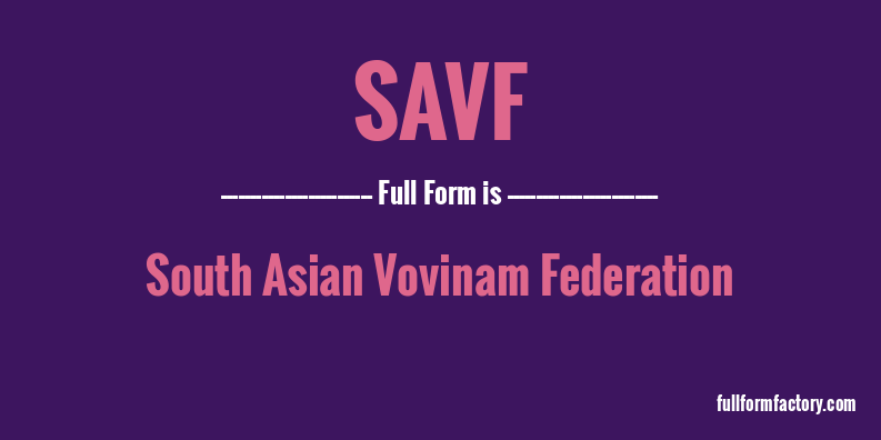savf-full-form