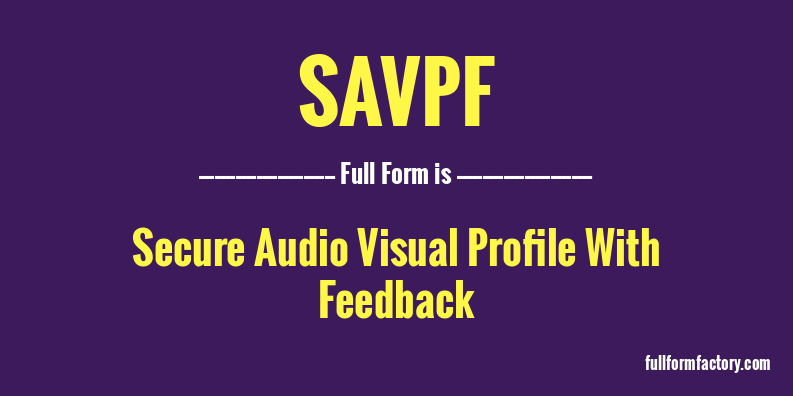 savpf-full-form