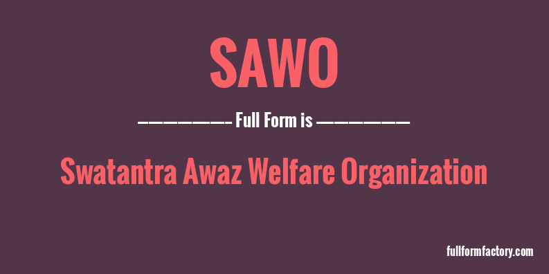 sawo-full-form