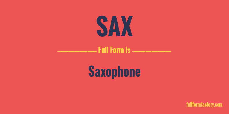 sax-full-form