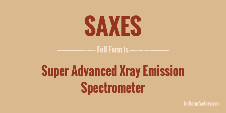 saxes-full-form