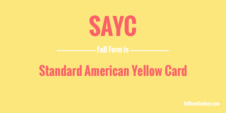 sayc-full-form